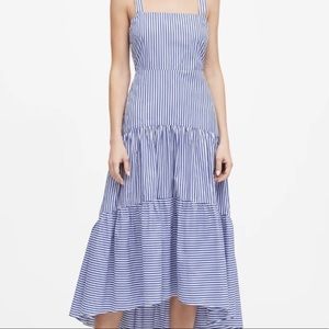 Banana republic blue stripe long summer maxi dress